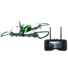 Квадрокоптер радиоуправляемый с камерой и видеошлемом Helicute H825G FPV RACER 3.0 с LED подсветкой HeadLess режим (HCT-H825G+VR)