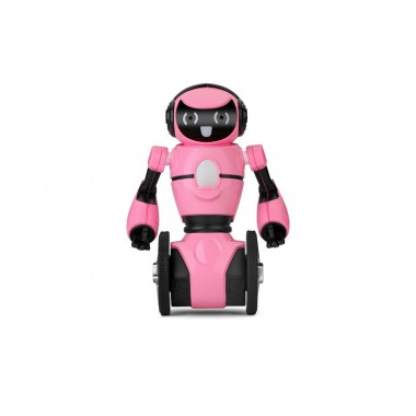 Интерактивная игрушка робот на радиоуправлении WL Toys F1 Pink с гиростабилизацией транспортировка предметов режим танца, USB зарядка (WL-F1p)