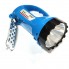 Фонарь светодиодный аккумуляторный INTERTOOL LB-0101 ручной переносной 1 LED 5 W и боковая откидная лампа на 15 SMD Синий