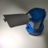Фонарь светодиодный аккумуляторный INTERTOOL LB-0101 ручной переносной 1 LED 5 W и боковая откидная лампа на 15 SMD Синий