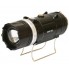 Фонарь светодиодный ручной и лампа для кемпинга 2 в 1 SB 9699 Black 8 LED+3W аккумуляторный на солнечной батарее с оптическим зумом и USB + power bank для телефона