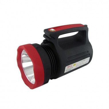Фонарь светодиодный аккумуляторный Yajia YJ-2886 Black/Red ручной переносной прожектор на 5W и кемпинговая лампа на 22 LED + USB Power Bank и ремешок