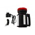 Фонарь светодиодный аккумуляторный Yajia YJ-2886 Black/Red ручной переносной прожектор на 5W и кемпинговая лампа на 22 LED + USB Power Bank и ремешок