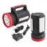 Фонарь светодиодный аккумуляторный Yajia YJ-2886 Black/Red ручной переносной прожектор на 5W и кемпинговая лампа на 22 LED + USB Power Bank и ремешок