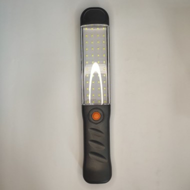 Фонарь светодиодный аккумуляторный PC-048 LED ручная лампа для кемпинга автомастерских СТО и для дома с USB зарядкой магнитами и крючком для подвешивания