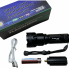 Светодиодный ручной фонарь Bailong BL-P09-P50 переносной аккумуляторный 19 Вт с USB зарядкой зумом и металлическим корпусом + ремешок