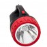 Фонарь светодиодный аккумуляторный INTERTOOL LB-0102 Black/Red ручной переносной 1 LED 5 W и боковая лампа на 25 LED + ремешок через плечо