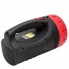 Фонарь светодиодный аккумуляторный INTERTOOL LB-0102 Black/Red ручной переносной 1 LED 5 W и боковая лампа на 25 LED + ремешок через плечо