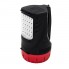 Фонарь светодиодный аккумуляторный INTERTOOL LB-0102 Black/Red ручной переносной 1 LED 5 W и боковая лампа на 25 LED + ремешок через плечо