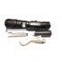 Ручной аккумуляторный светодиодный фонарь Police X-Balog BL-1827-P90 переносной с USB зарядкой оптическим зумом и металлическим корпусом + ремешок на руку