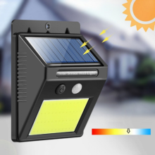 Светодиодный уличный светильник Smart Light Solar Sensor BL-609-48COB LED 5 W настенный накладной на солнечных батареях с датчиком движения и влагозащитой Светодиодный уличный светильник Smart Light Solar Sensor BL-609-48COB LED 5 W настенный накладной на солнечных батареях с датчиком движения и влагозащитой