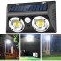 Светодиодный уличный светильник Smart Light Solar Sensor LF-1625 2хCOB 40 W настенный накладной на солнечных батареях с датчиком движения и влагозащитой