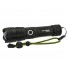 Фонарь светодиодный ручной Police BL-X71-P90 аккумуляторный с USB зарядкой мощный с оптическим зумом 5-ю режимами металлическим корпусом и влагозащитой + ремешок
