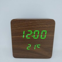 Часы настольные электронные VST 872 LED WC цифровые деревянные с зеленой подсветкой будильник и температура питание от USB или батареек (47261) Часы настольные электронные VST 872 LED WC цифровые деревянные с зеленой подсветкой будильник и температура питание от USB или батареек (47261)