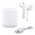Беспроводные bluetooth наушники TWS V8 5.0 White беспроводная зарядка в кейсом сенсорное управление без кнопок встроенный микрофон шумоподавление (07270 L)