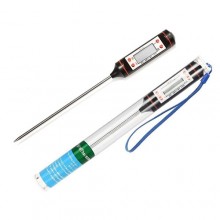 Термометр электронный для продуктов Generic JR-1/TP101 с иглой-щупом, функция памяти, автоотключение, -50 ~ +300 °C, футляр для хранения с ремешком (4415 L)