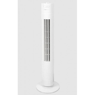 Вентилятор напольный колонный Clatronic TVL 3770W 35 Вт 78 см бытовой электрический для охлаждения дома и офиса автоповорот 75° таймер и 3 скорости Белый