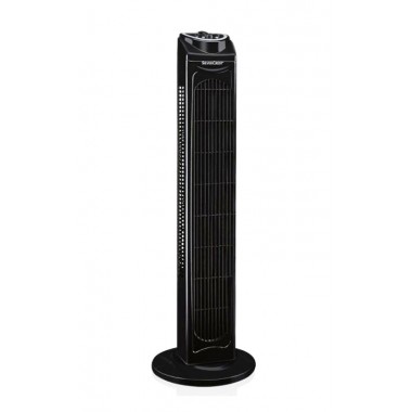Колонный напольный вентилятор Silver Crest STV-45C2 Black 45 Вт бытовой электрический для охлаждения дома и офиса автоповорот 75° таймер 3 скорости