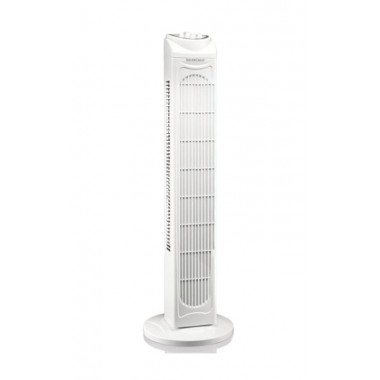 Колонный напольный вентилятор Silver Crest STV-45C2 White 45 Вт бытовой электрический для охлаждения дома и офиса автоповорот 75° таймер 3 скорости