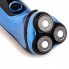 Электробритва для мужчин роторная Adler AD 2910 Blue аккумуляторная 3 плавающие головки для сухого бритья с триммером и чехлом для хранения