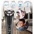 Электробритва для мужчин роторная Adler AD 2933 аккумуляторная 30 Вт с USB Type-C сухое и влажное бритье IPX7 плавающие головки LCD дисплей + откидной триммер 