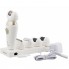 Епілятор жіночий домашній 5 в 1 Gemei GM 7005 White акумуляторний 3 Вт, 2 швидкості, LED підсвічування + бритва триммер для зони бікіні, пемза та підставка (45305 DIY)