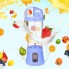Портативный Usb блендер и фитнес бутылка 2 в 1 Juicer QL-602 Fit Синий переносной, для смузи и свежих соков + power bank (47275 I)