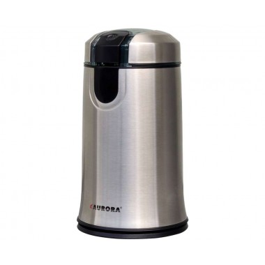 Кофемолка электрическая Aurora 348AU 150 Вт кухонный мини измельчитель для кофе орехов специй и зерновых с металлическим корпусом (348AU)