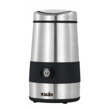 Кофемолка электрическая Magio MG-202 кухонный измельчитель для кофе 250 Вт с металлическим корпусом и прозрачной крышкой (MG-202)