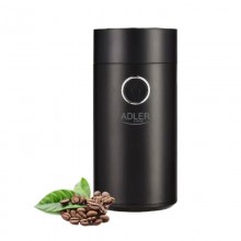 Кофемолка электрическая Adler AD-4446-bs Черная 150 Вт кухонный мини измельчитель для зерен кофе с системой блокировки Кофемолка электрическая Adler AD-4446-bs Черная 150 Вт кухонный мини измельчитель для зерен кофе с системой блокировки