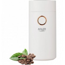 Кофемолка электрическая Adler AD-4446-wg Белая 150 Вт кухонный мини измельчитель для зерен кофе с системой блокировки Кофемолка электрическая Adler AD-4446-wg Белая 150 Вт кухонный мини измельчитель для зерен кофе с системой блокировки