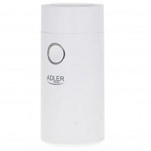 Кофемолка электрическая Adler AD-4446-ws Белая 150 Вт кухонный мини измельчитель для зерен кофе с системой блокировки Кофемолка электрическая Adler AD-4446-ws Белая 150 Вт кухонный мини измельчитель для зерен кофе с системой блокировки