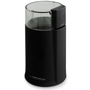 Кофемолка электрическая Esperanza EKC-001-K Espresso Black кухонный измельчитель для кофе орехов семян и сахара с автоблокировкой 160 Вт (EKC-001-K)