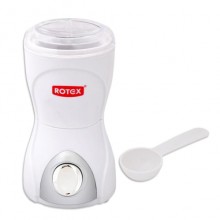Кофемолка электрическая Rotex RCG06 NEW Белая 150 Вт кухонный измельчитель для кофе сахара семян и специй + мерная ложка (RCG-06)