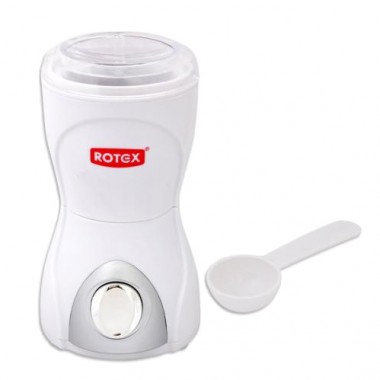 Кофемолка электрическая Rotex RCG06 NEW Белая 150 Вт кухонный измельчитель для кофе сахара семян и специй + мерная ложка (RCG-06)