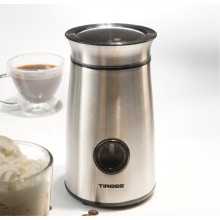 Кофемолка электрическая для дома Tiross TS532 150 Вт кухонный мини измельчитель для кофе орехов специй и зерновых с металлическим корпусом