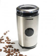 Кофемолка электрическая для дома Tiross TS537 150 Вт кухонный мини измельчитель для кофе орехов специй и зерновых с металлическим корпусом