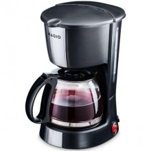 Кофеварка капельная Magio МG-349 Black 550 Вт для заваривания кофе и чая со стеклянным кофейником 0.6 л (МG-349)