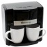 Кофемашина для дома Domotec MS-0708 Black Pro 500 Вт капельная кофеварка для кофе и чая на 2 порции с многоразовым фильтром + 2 чашки (45111 I)