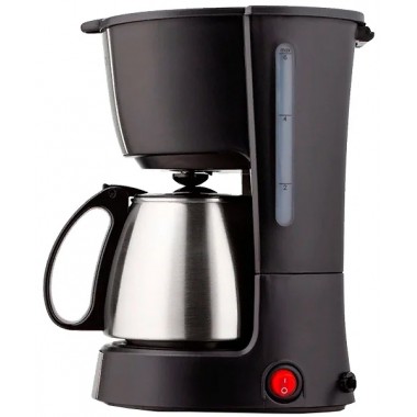 Кофеварка капельная Magio МG-961 Black 550 Вт кофемашина для заваривания кофе и чая с металлическим кофейником (МG-961)