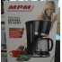 Кофемашина для дома Mpm IEC-02 Black 800 Вт капельная кофеварка для кофе и чая с многоразовым фильтром и стеклянной чашей с подогревом (MKW-02)