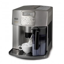 Автоматическая кофеварка с капучинатором Delonghi ESAM 3500 S Magnifica кофемашина для дома офиса и кафе с автоматической очисткой для зерен и молотого кофе Б/У