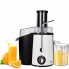 Соковыжималка центробежная для цитрусовых фруктов и овощей Adler AD 4128 White/Black домашняя электрическая на 2000 Вт контейнер для жмыха 2 скорости