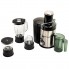 Соковыжималка центробежная 4 в 1 Royalty Line RL-PJ19003 Silver домашняя электрическая на 1 кВт с блендером чоппером-измельчителем и кофемолкой
