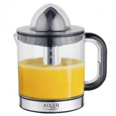 Соковыжималка для цитрусовых Adler AD 4012 Black 1,2 л домашняя электрическая на 60 Вт с автоматическим включением и выключением 2 конусные насадки