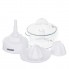 Соковыжималка для цитрусовых Mesko MS-4010 White домашняя электрическая на 60 Вт с автоматическим включением и выключением 2 конусные насадки