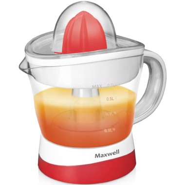 Електричний домашній соковитискач для цитрусових Maxwell MW-1109 New прес ручний, для апельсинів лимонів лайма та грейпфрутів, 25 Вт + знімна чаша (MW-1109 Y)