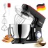 Планетарний кухонний міксер тістоміс Camic SM 1571N Black/Red домашній електричний на 1,8 кВт з чашею з нержавіючої сталі на 9 л вінчик і 2 насадки для тіста