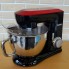 Планетарний кухонний міксер тістоміс Camic SM 1571N Black/Red домашній електричний на 1,8 кВт з чашею з нержавіючої сталі на 9 л вінчик і 2 насадки для тіста