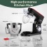 Планетарний кухонний міксер тістоміс Camic SM 1571N Black/Red домашній електричний на 1,8 кВт з чашею з нержавіючої сталі на 9 л вінчик і 2 насадки для тіста